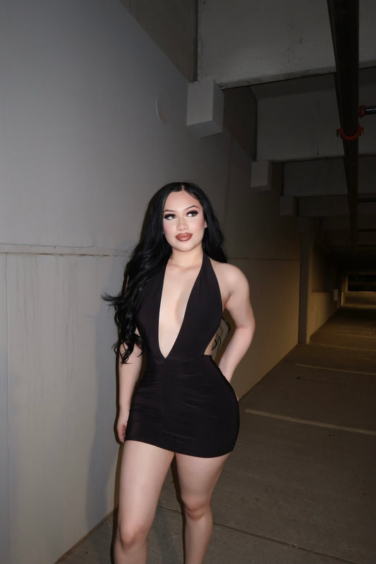 After dark mini dress